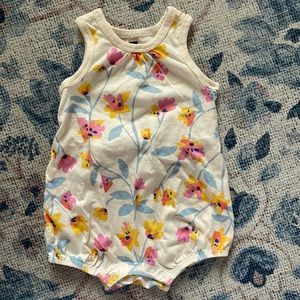 Tea Collection Ruffle Waist Baby Romper